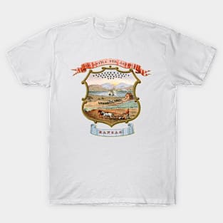 1876 Kansas Coat of Arms T-Shirt